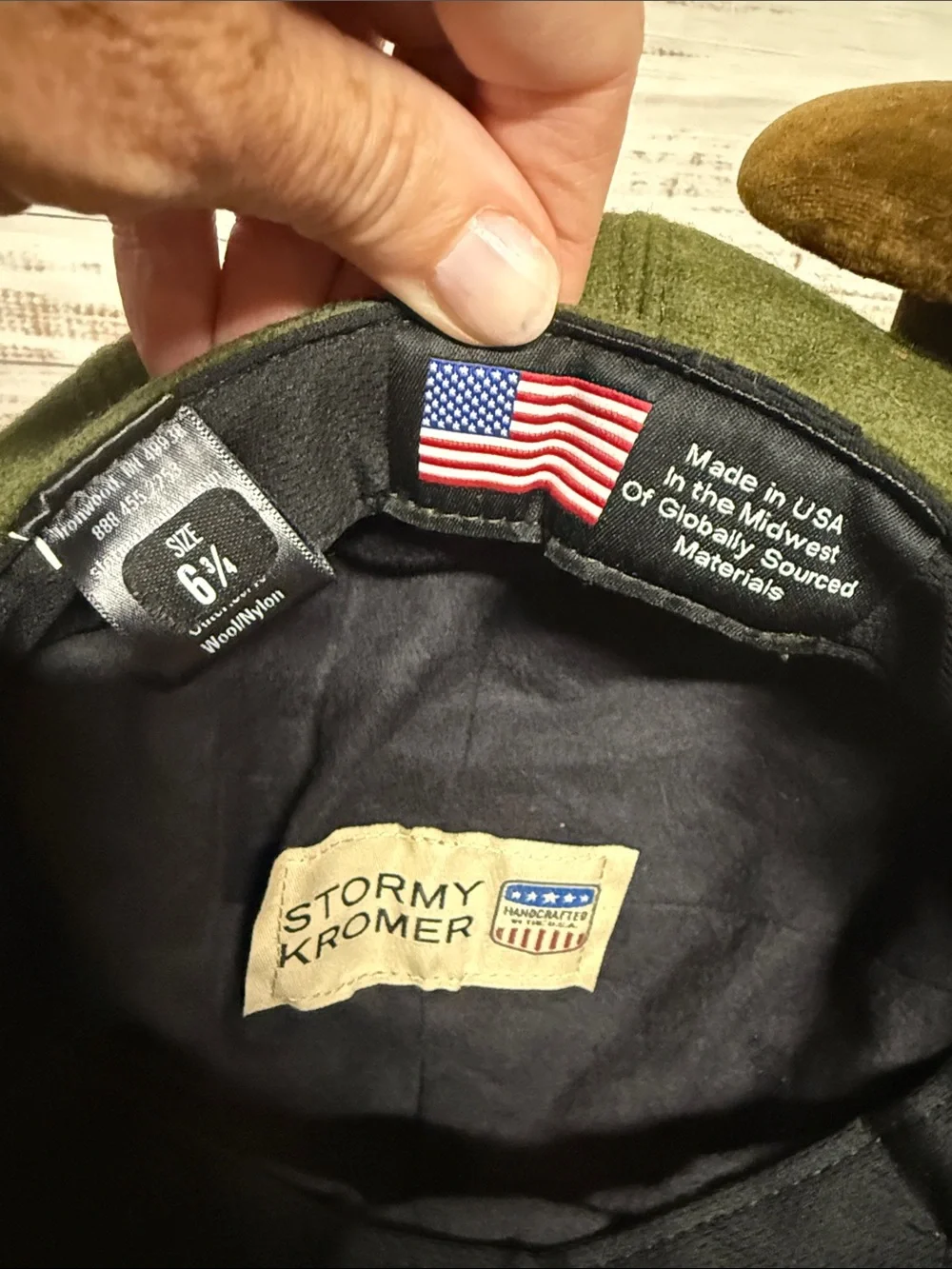 Stormy Kromer The Gatsby Cap in Loden Green NEW 6 3/4